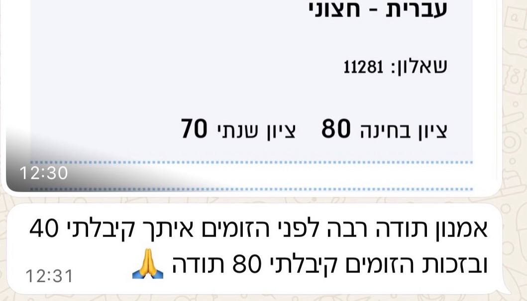המלצה 1